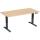 Elektro-Hubtisch Elevate Basic, höhenverstellbar, (H x B x T) 730-1230 x 800 x 1600 mm, buche/anthrazit