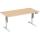 Elektro-Hubtisch Elevate Basic, höhenverstellbar, (H x B x T) 730-1230 x 800 x 1600 mm, buche/weiß