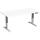 Elektro-Hubtisch Elevate Basic, höhenverstellbar, (H x B x T) 730-1230 x 800 x 1600 mm, weiß/silber
