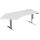 Elektro-Hubtisch Elevate Basic, 135° links, höhenverstellbar, (H x B x T) 730-1230 x 1130 x 2166 mm, lichtgrau/weiß