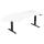 Elektro-Hubtisch Elevate Basic, 135° links, höhenverstellbar, (H x B x T) 730-1230 x 1130 x 2166 mm, weiß/anthrazit