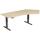 Elektro-Hubtisch Elevate Basic, 135° rechts, höhenverstellbar, (H x B x T) 730-1230 x 1130 x 2166 mm, ahorn/anthrazit