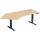 Elektro-Hubtisch Elevate Basic, 135° rechts, höhenverstellbar, (H x B x T) 730-1230 x 1130 x 2166 mm, buche/anthrazit