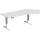 Elektro-Hubtisch Elevate Basic, 135° rechts, höhenverstellbar, (H x B x T) 730-1230 x 1130 x 2166 mm, lichtgrau/weiß