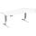 Elektro-Hubtisch Elevate Basic, 135° rechts, höhenverstellbar, (H x B x T) 730-1230 x 1130 x 2166 mm, weiß/weiß