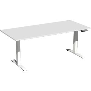 Elektro-Hubtisch Elevate Basic, höhenverstellbar, (H x B x T) 730-1230 x 800 x 1800 mm, lichtgrau/weiß