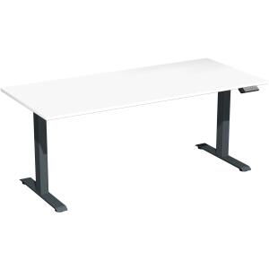 Elektro-Hubtisch Elevate Basic, höhenverstellbar, (H x B x T) 730-1230 x 800 x 1800 mm, weiß/anthrazit