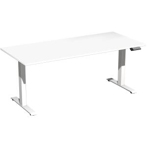 Elektro-Hubtisch Elevate Basic, höhenverstellbar, (H x B x T) 730-1230 x 800 x 1800 mm, weiß/weiß