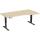 Elektro-Hubtisch Elevate Basic, rechts höhenverstellbar, (H x B x T) 730-1230 x 1000 x 1800 mm, ahorn/anthrazit
