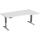 Elektro-Hubtisch Elevate Basic, rechts höhenverstellbar, (H x B x T) 730-1230 x 1000 x 1800 mm, lichtgrau/silber