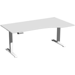 Elektro-Hubtisch Elevate Basic, rechts höhenverstellbar, (H x B x T) 730-1230 x 1000 x 1800 mm, lichtgrau/weiß