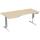 Elektro-Hubtisch Elevate Basic, links höhenverstellbar, (H x B x T) 730-1230 x 1000 x 1800 mm, ahorn/weiß