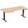 Elektro-Hubtisch Elevate Basic, links höhenverstellbar, (H x B x T) 730-1230 x 1000 x 1800 mm, buche/anthrazit