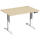 Elektro-Hubtisch Elevate Plus, höhenverstellbar, (H x B x T) 630-1280 x 800 x 1200 mm, ahorn/weiß