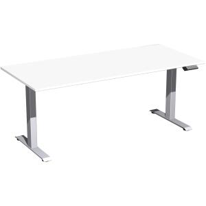 Elektro-Hubtisch Elevate Plus, höhenverstellbar, (H x B x T) 630-1280 x 800 x 1800 mm, weiß/silber