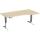 Elektro-Hubtisch Elevate Plus, rechts höhenverstellbar, (H x B x T) 630-1280 x 1000 x 1800 mm, ahorn/weiß