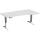 Elektro-Hubtisch Elevate Plus, rechts höhenverstellbar, (H x B x T) 630-1280 x 1000 x 1800 mm, lichtgrau/weiß