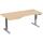 Elektro-Hubtisch Elevate Plus, links höhenverstellbar, (H x B x T) 630-1280 x 1000 x 1800 mm, buche/silber