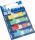 Haftstreifen, 4 x 36 Streifen, Plastik, transparent,sortiert: gelb, grün, rot, blau,