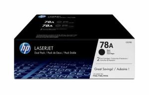 Doppelpack Toner Cartridge 78A, für HP Drucker, 2 x ca. 2.100 Seiten, schwarz