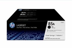 Doppelpack Toner Cartridge 85A, für HP Drucker, 2 x ca. 1.600 Seiten, schwarz