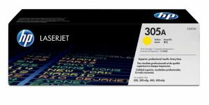 Toner Cartridge 305A, für HP Drucker, ca. 2.600 Seiten, gelb