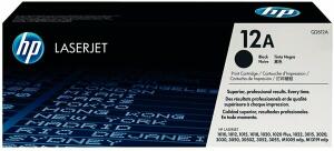Toner Cartridge 12A, für HP Drucker, ca. 2.000 Seiten, schwarz