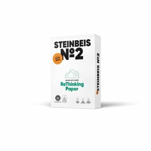 Kopierpapier Steinbeis No. 2 Recycling, DIN A3, 80g/qm, weiß, Weißegrad 85 CIE, Packung à 500 Blatt