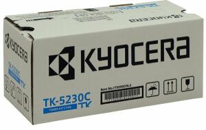 Toner-Kit TK-5230C, für Kyocera Drucker, ca. 2.200 Seiten, cyan