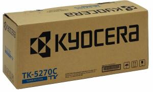 Toner-Kit TK-5270C, für Kyocera Drucker, ca. 6.000 Seiten, cyan