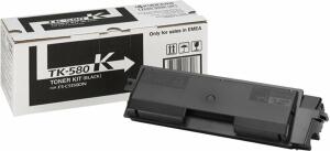 Toner-Kit TK-580K, für Kyocera Drucker, ca. 3.500 Seiten, schwarz