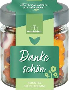 Fruchtgummi "Dankeschön" Glas, 120g