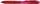 Gelroller EnerGel X, Strichstärke 0,25 mm, Nadelspitze, Schreibfarbe rot, Schaftfarbe transparentrot