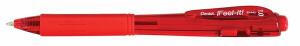 Kugelschreiber Feel-it!, Schaft rot, Kunststoff, Mine 0,5 mm, rot