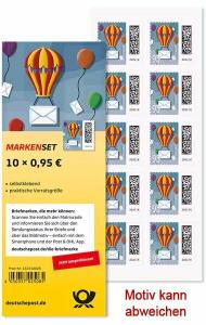 Briefmarke 0,95 ? auf Bogen, selbstklebend, wechselndes Motiv, 10er Packung, vom Umtausch ausgeschlossen