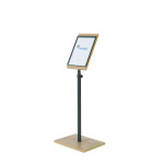 Infodisplay DIN A4, Holzoptik, drehbare Tafel,...