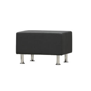Loungemöbel Be-Soft, Hocker ohne Lehne, schwarz
