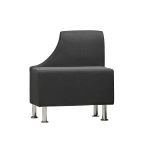Loungemöbel Be-Soft, Sessel rechts, schwarz