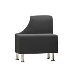Loungemöbel Be-Soft, Sessel rechts, schwarz
