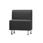 Loungemöbel Be-Soft, Sessel mitte, schwarz