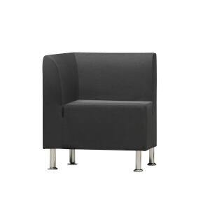 Loungemöbel Be-Soft, Sessel Eckmodul, schwarz