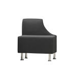 Loungemöbel Be-Soft, Sessel links, schwarz