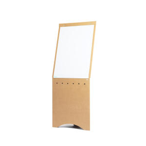 Flipchart Eco, aus recyceltem Karton, stabiler Stand braun