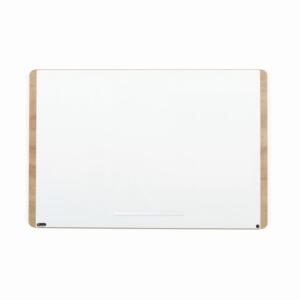 Whiteboard Natural, Holzoptik, eiche, 100 x 150 cm, magnetische Befestigung, weiß