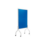 Trennwand, mobil, feststellbare Rollen, 49 x 196 x 122...
