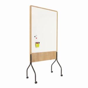 Moderationstafel Natural, Holzoptik, mobil, 46 x 189 x 100 cm, eiche