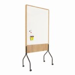 Moderationstafel Natural, Holzoptik, mobil, 46 x 189 x...