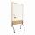 Moderationstafel Natural, Holzoptik, mobil, 46 x 189 x 100 cm, eiche