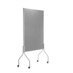 Trennwand, mobil, feststellbare Rollen, 49 x 196 x 122...
