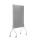 Trennwand, mobil, feststellbare Rollen, 49 x 196 x 122 cm, grau